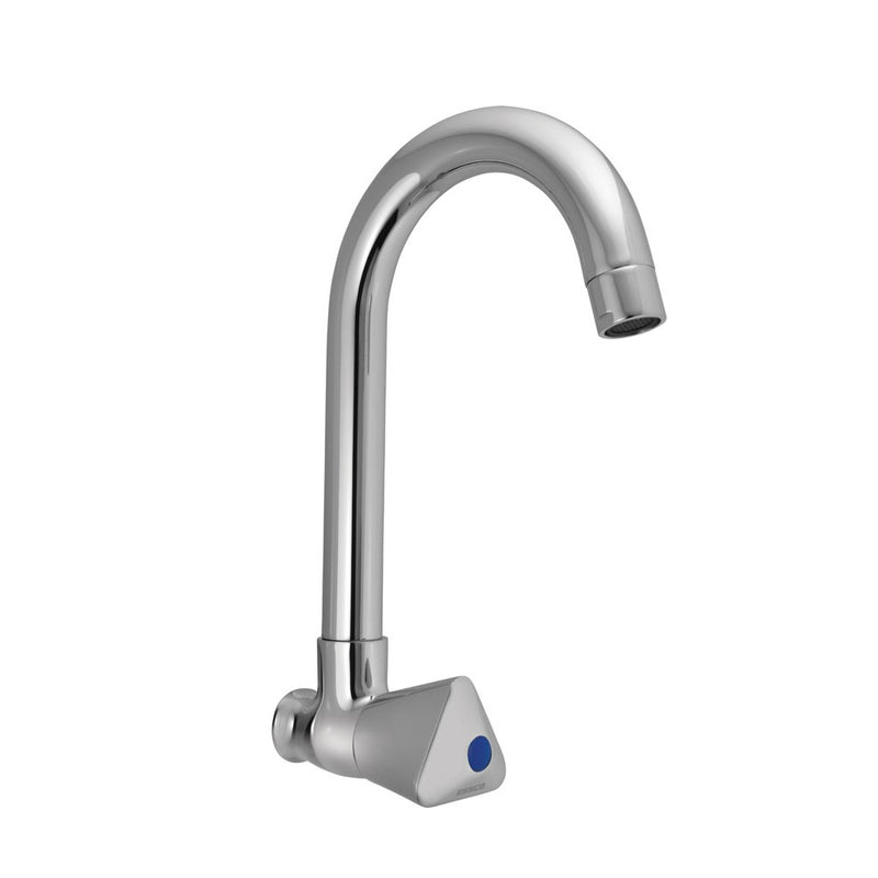 Essco Tropical Full Turn Sink Tap With Swinging Casted Spout Wall Mounted