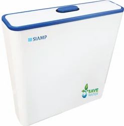 Siamp 10013372 Aqua Single Flush Exposed Cistern - Dark Blue wall mounted