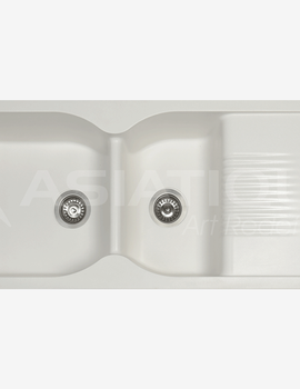 Asiatique D - 501 - LEXA Sink Dual Bowl With Drainer 46x20x9