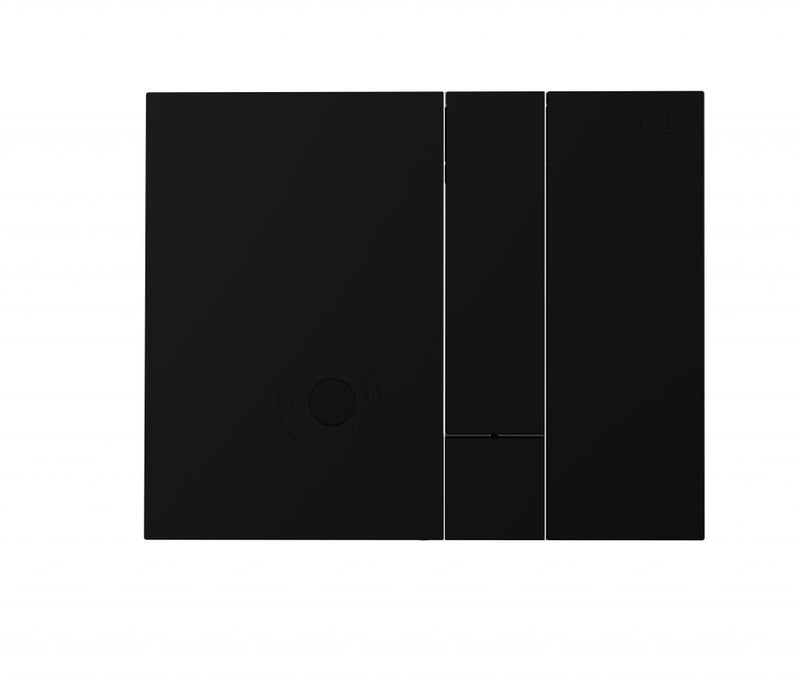 Siamp 10000650 Ingenio Automatic Flush Plate Access Black Edition (Full Black)