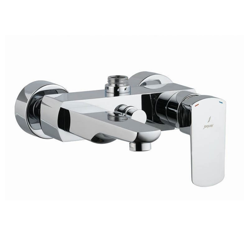 Jaquar Kubix Prime KUP-CHR-35115PM Single Lever Wall Mixer with Provision for Connection to Exposed Shower Pipe (SHA-1211N) with Connecting Legs & Wall Flanges