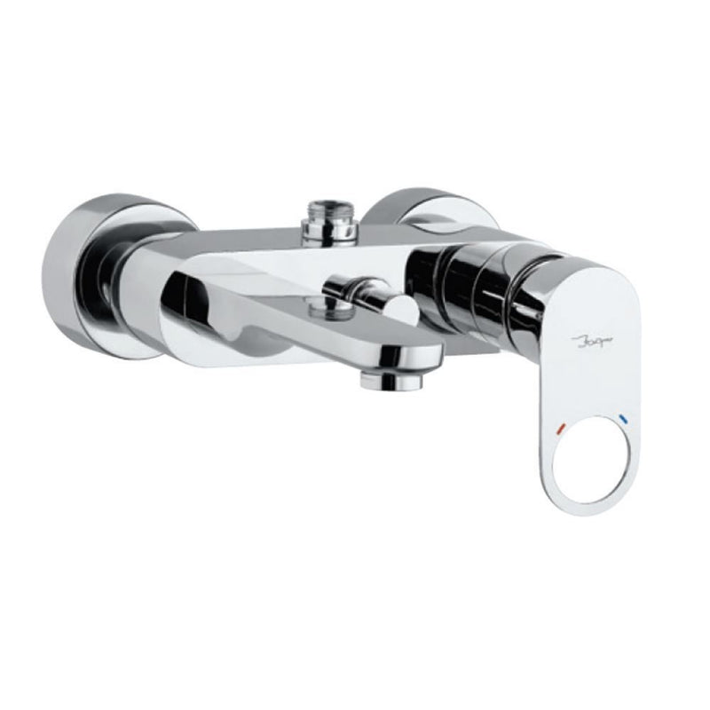 Jaquar Ornamix Prime ORP-CHR-10115PM Single Lever Wall Mixer with Provision for Connection to Exposed Shower Pipe (SHA-1211N) with Connecting Legs & Wall Flanges