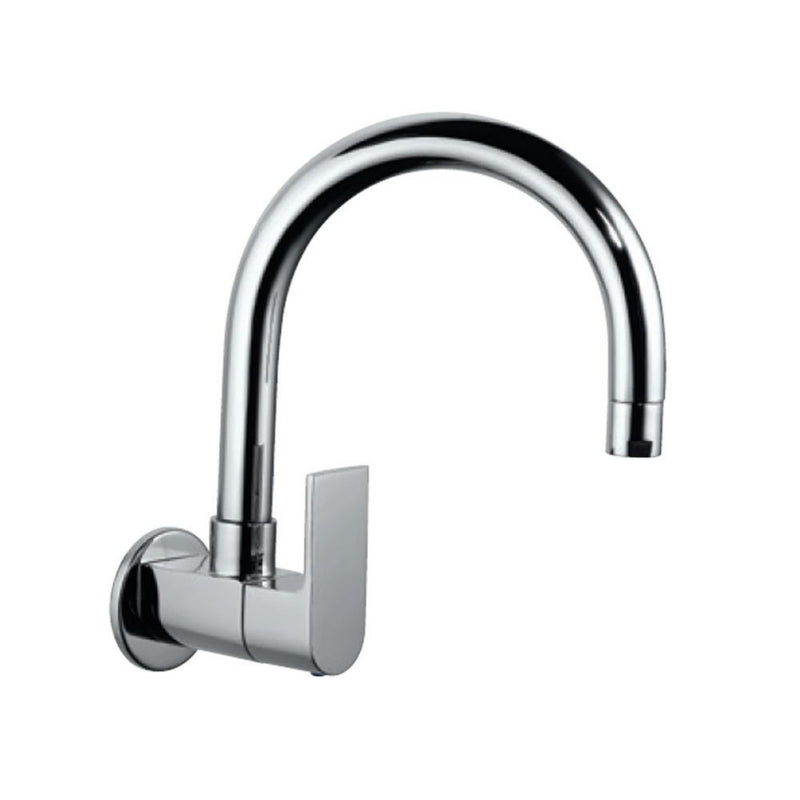 Jaquar Lyric LYR-CHR-38347S Sink Cock with Regular Swinging Spout (Wall Mounted Model) With Wall Flange