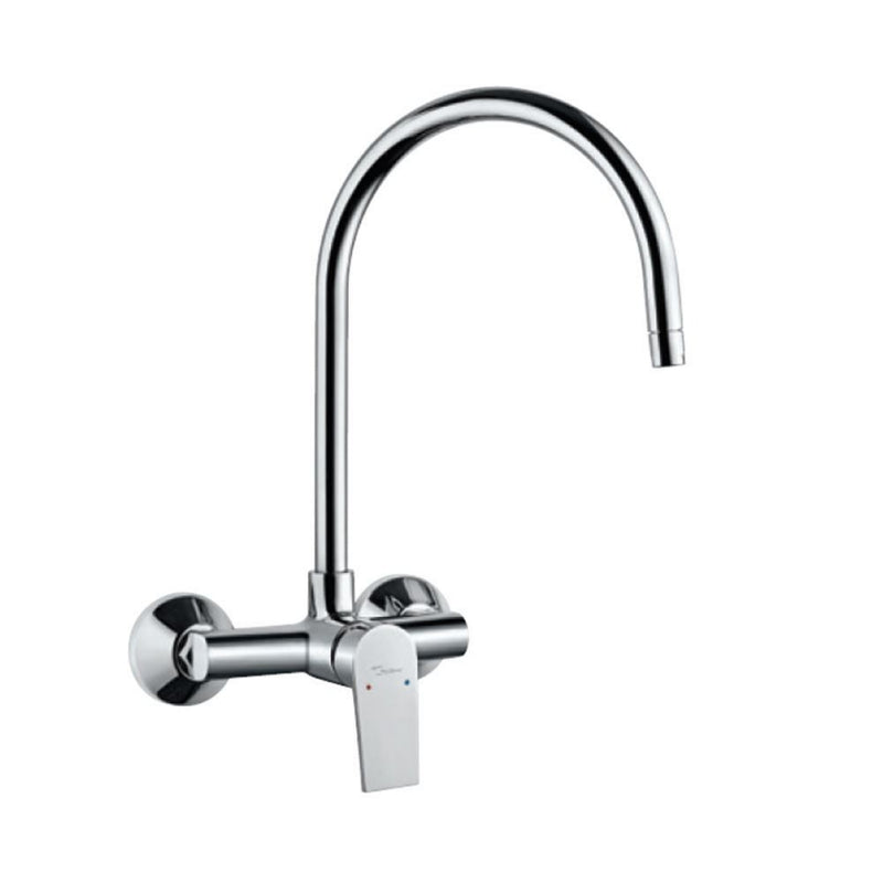 Jaquar Aria Single Lever Sink Mixer With Swinging Spout On Upper Side With Connecting Legs & Wall Flanges (Wall Mounted )
