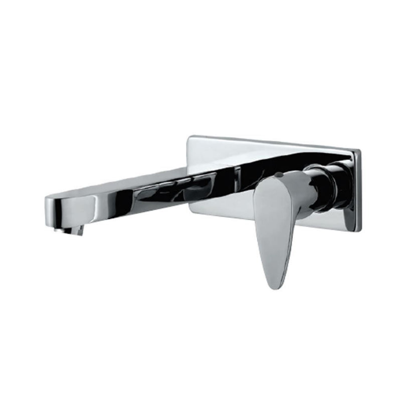 Jaquar Viggnette Prime VGP-CHR-81441K Exposed Part Kit of Single Concealed Stop Cock Consisting of Operating Lever, Cartridge Sleeve, Wall Flange (with Seals) & Basin Spout (Compatible with ALD-441)