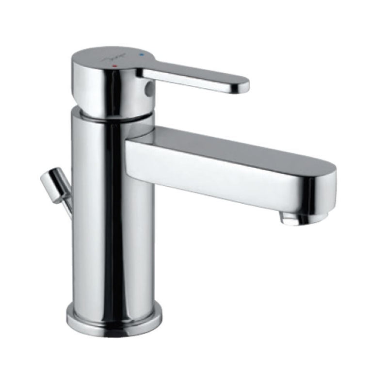 Jaquar Fusion FUS-CHR-29052B Single Lever Extended Basin Mixer (Height-85mm) with Popup Waste System with 450mm Long Braided Hoses