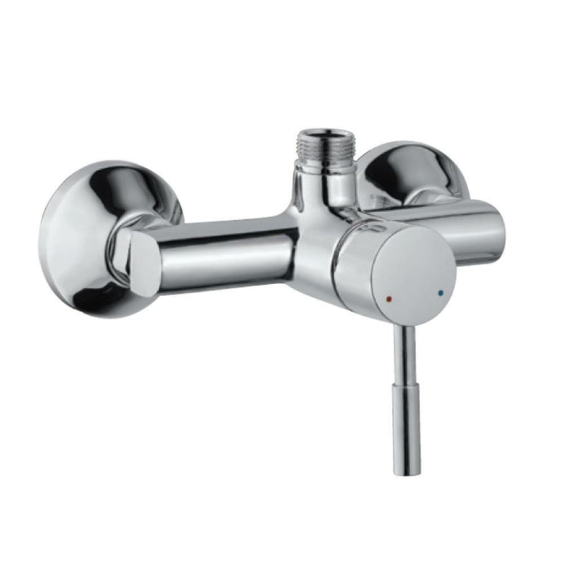 Jaquar Solo SOL-CHR-6147 Single Lever Exposed Shower Mixer with Provision For Connection to Exposed Shower Pipe (SHA-1211N) with Connecting Legs & Wall Flanges