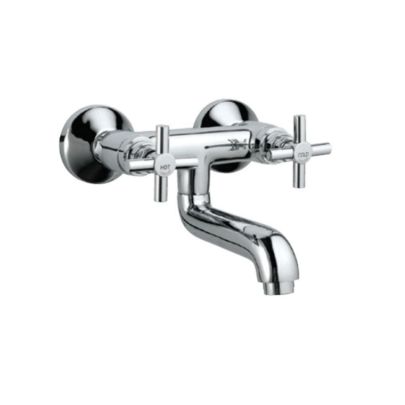 Jaquar Solo SOL-CHR-6219 Wall Mixer Non-Telephonic Shower Arrangement with Connecting Legs & Wall Flanges