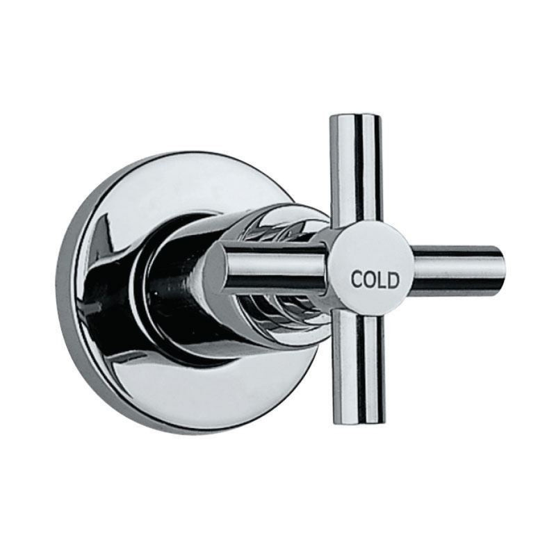 Jaquar Solo SOL-CHR-6083K Exposed Part Kit of Concealed Stop Cock & Flush Cock with Fitting Sleeve, Operating Lever & Adjustable Wall Flange with Seal (compatible with ALD-083, ALD-089 & ALD-081)