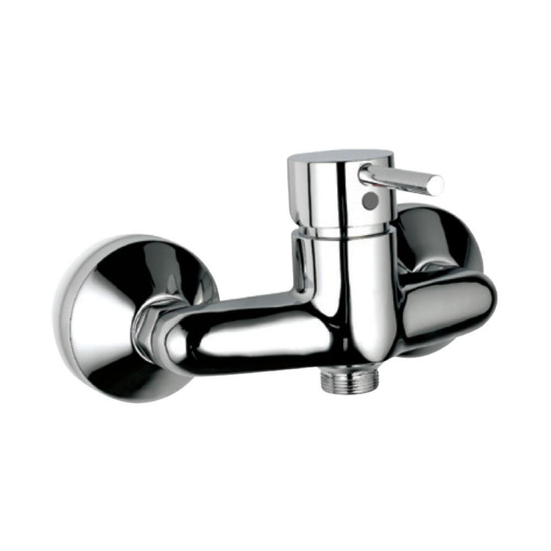 Jaquar Flornetine FLR-CHR-5149 Single Lever Exposed Shower Mixer for Connection to Hand Shower with Connecting Legs & Wall Flanges