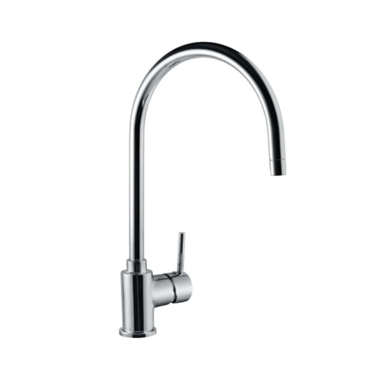Jaquar Flornetine FLR-CHR-5179B Side Single Lever Sink Mixer with Swinging Spout (Table Mounted) with 450mm Long Braided Hoses