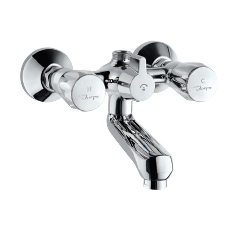 Jaquar Continental CON-CHR-217KN Wall Mixer with Telephone Shower Arrangement,Connecting Legs & Wall Flanges but without Crutch & Telephone Shower