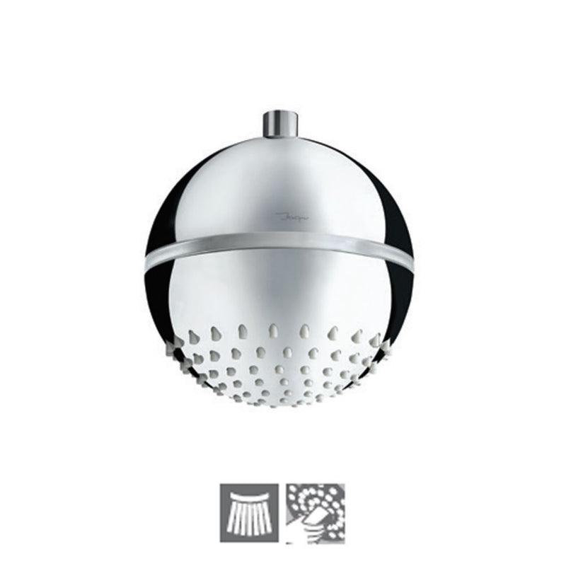 Jaquar OHS-CHR-1763 Overhead Showers LED Overhead Shower ø180mm Circular Shape Single Flow (ABS Body & Face Plate Chrome Plated) with Rubit Cleaning System