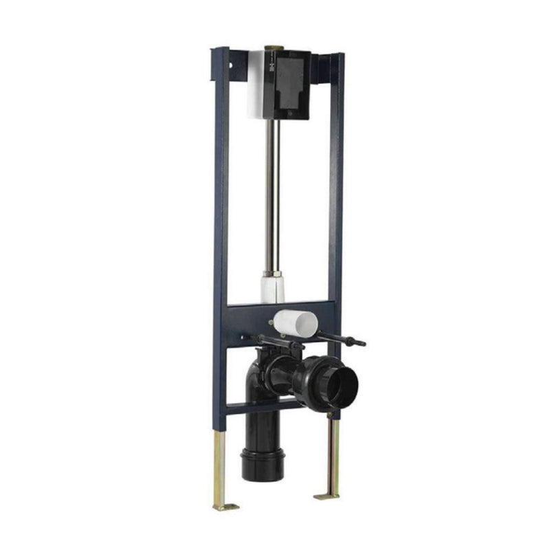 Jaquar I - Flush FLV-CHR-1073FS i-Flush 32mm Concealed Body with Floor Mounting Frame, Installation Kit and “S-Type” Drain Pipe Connection Set for Wall Hung WC (without Exposed Actuation Plate Kit)