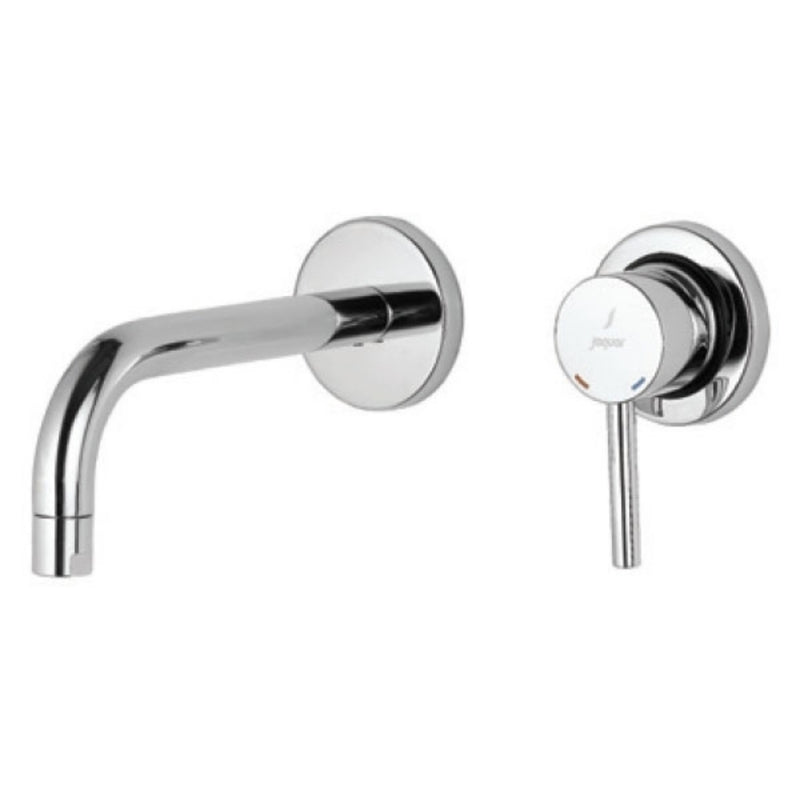 Jaquar Flornetine FLR-CHR-5231NK Exposed Parts kit of Single Lever Basin Mixer Wall Mounted Consisting of Operating Lever, Cartridge Sleeve, Nipple, Spout & Two Wall Flanges (Compatible with ALD-233NPSO & ALD-235NPSO)