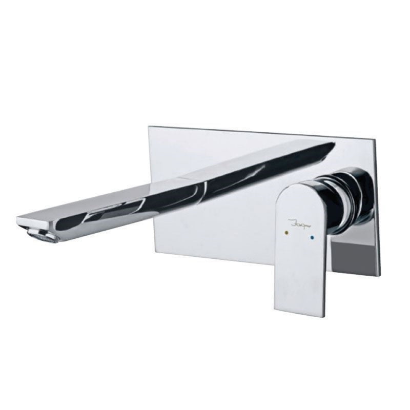 Jaquar Lyric LYR-CHR-38233NK Exposed Part Kit of Single Lever Basin Mixer Wall Mounted Consisting of Operating Lever, Cartridge Sleeve, Wall Flange, Nipple & Spout (Compatible with ALD-233N & ALD-235N)