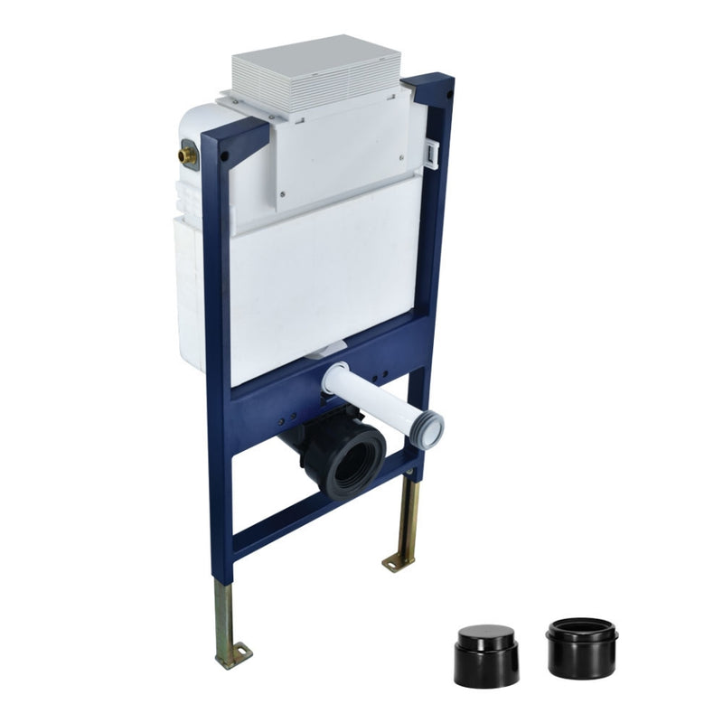 Jaquar JCS-WHT-2431FP FLUSHING SYSTEM Single Piece Concealed Cistern Body (Front or Top Actuation) with Floor Mounting Frame, Installation Kit and “P-Type” Drain Pipe Connection Set for Wall Hung WC (without Flush Control Plate)