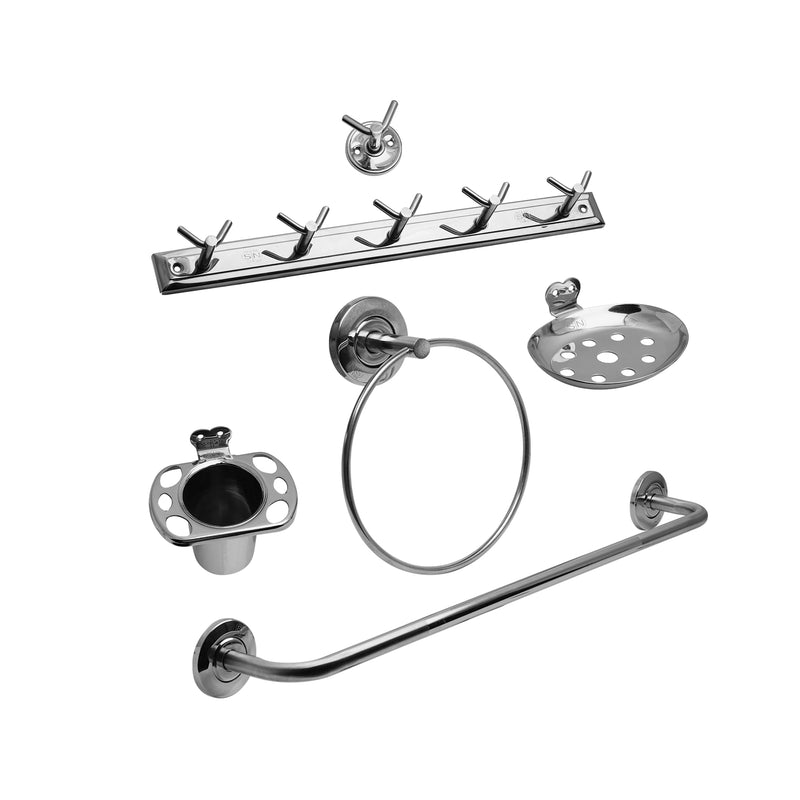 J4 Stainless Steel Bathroom Set (SNJ4-250 BS)