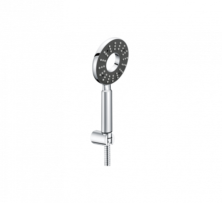 Hindware Italian Collection F160116 Hand Shower Size  Single Flow Grey With 1.5 Meter Flexible Hose
