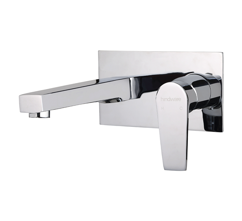 Hindware  Element Single Lever Exposed Parts Kit For Single lever Basin Mixer Wall Mounted Consisting of Operating Lever, Wall Flange & 200 mm Spout (Compatible with F850093)
