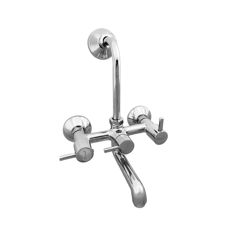 Welcona Reva Wall Mixer with Provision for Shower (Long Bend Pipe, Connecting Leg & Wall Flanges)
