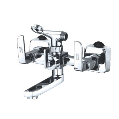 Plumb Tech Sensation Wall Mixer Bath Telephonic Shower with Connecting Legs, Wall Flanges & Crutch
