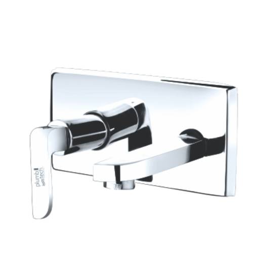 Plumb Tech Sensation Wall Mounted Basin Tap With Connecting Body & Show Flange